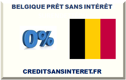 BELGIQUE PRÊT SANS INTÉRÊT