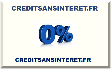 CRÉDIT SANS INTÉRÊT 2025
