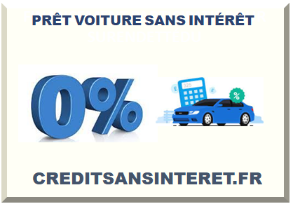 PRÊT VOITURE SANS INTÉRÊT 2024